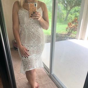 White lace dress